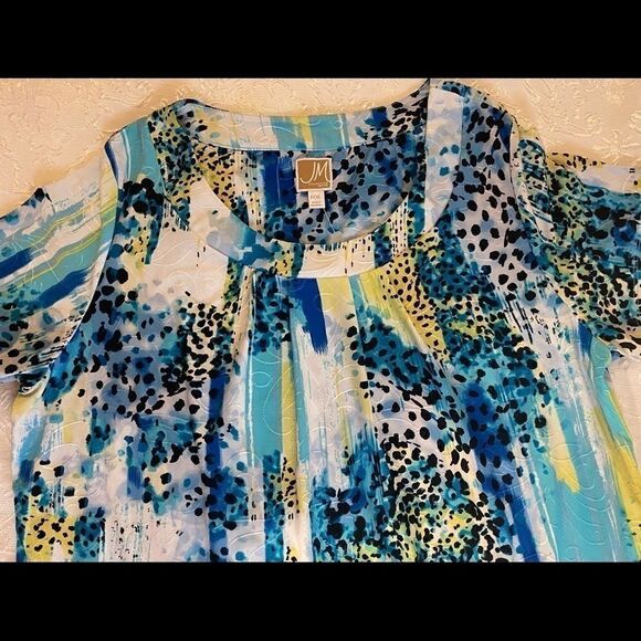 JM Collection Petite Stylish Beautiful Chic Blouse - Picture 8 of 9